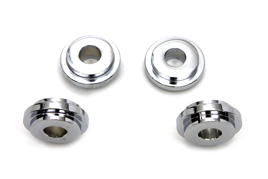 Chrome Solid Riser Mount Set