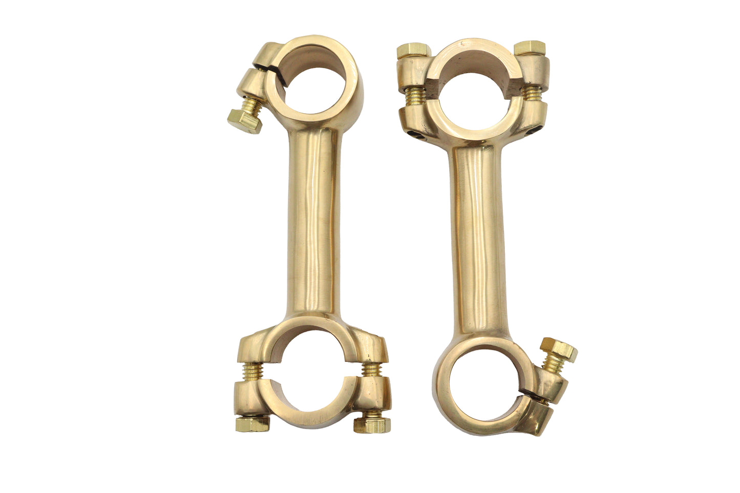 4 Dog Bone Riser Set Brass
