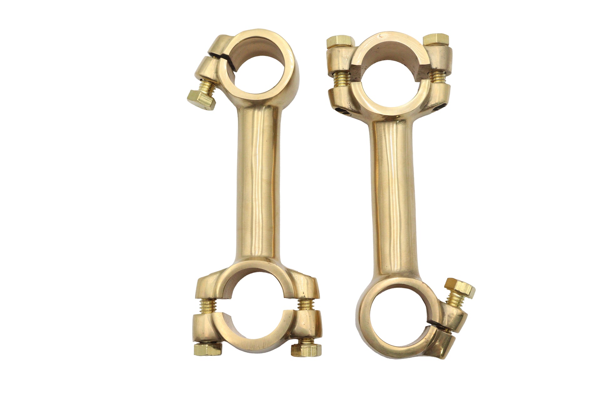 4 Dog Bone Riser Set Brass