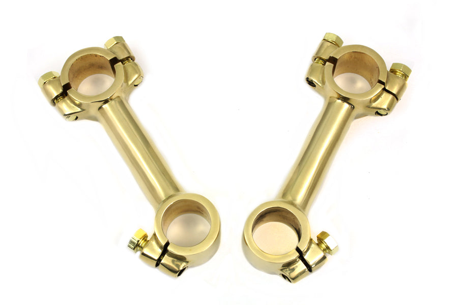 4 Dog Bone Riser Set Brass