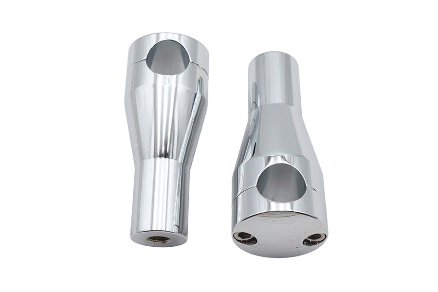 4 Round Glide Riser Set Chrome