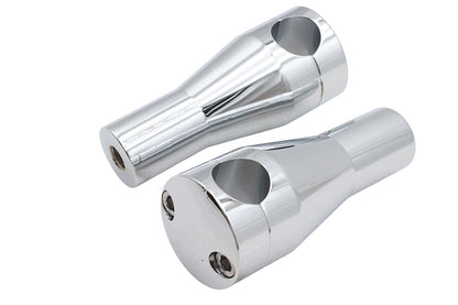 4 Round Glide Riser Set Chrome