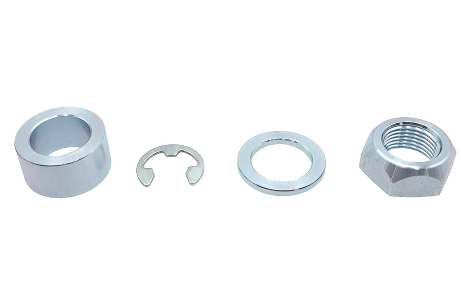 Rear Axle Spacer Kit Smooth Style Bright Zinc