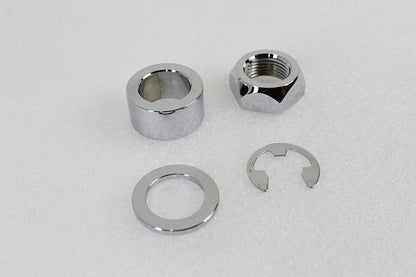 Rear Axle Spacer Set Smooth Style Chrome