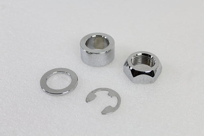 Rear Axle Spacer Set Smooth Style Chrome