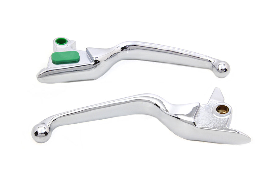 Chrome Smooth Wide Hand Lever Set