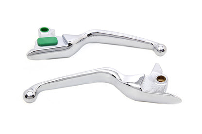 Chrome Smooth Wide Hand Lever Set