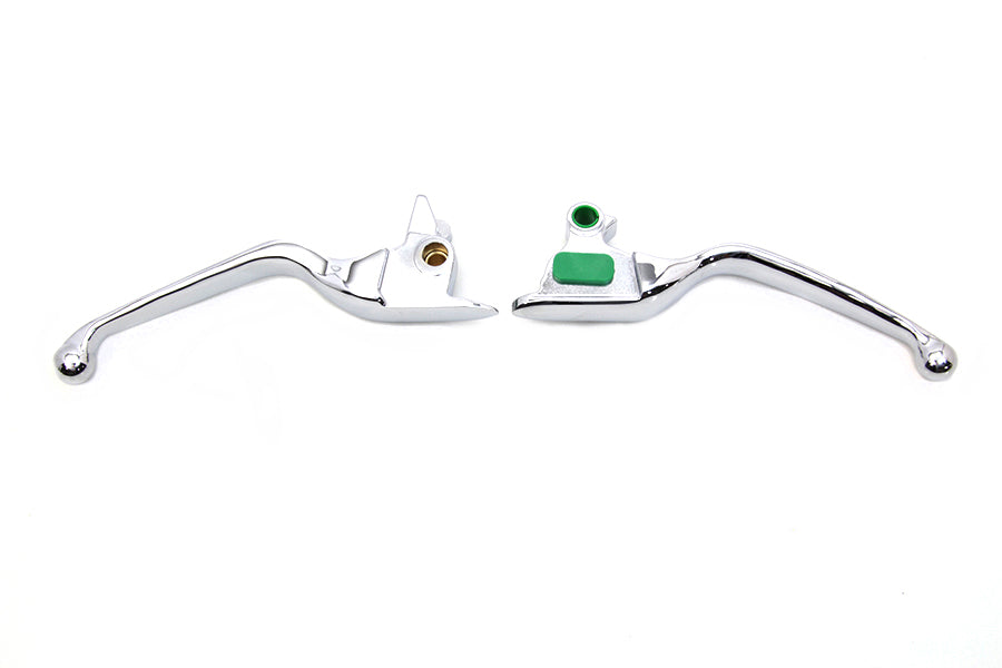 Chrome Smooth Wide Hand Lever Set