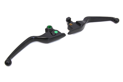Matte Black Smooth Wide Hand Lever Set