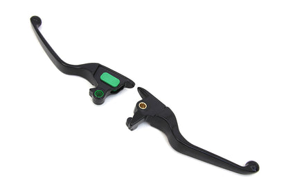 Matte Black Smooth Wide Hand Lever Set