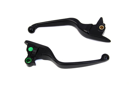 Matte Black Smooth Wide Hand Lever Set