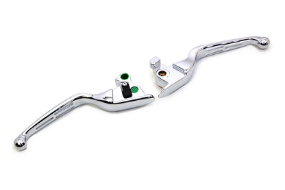 Chrome 3-Slot Wide Hand Lever Set