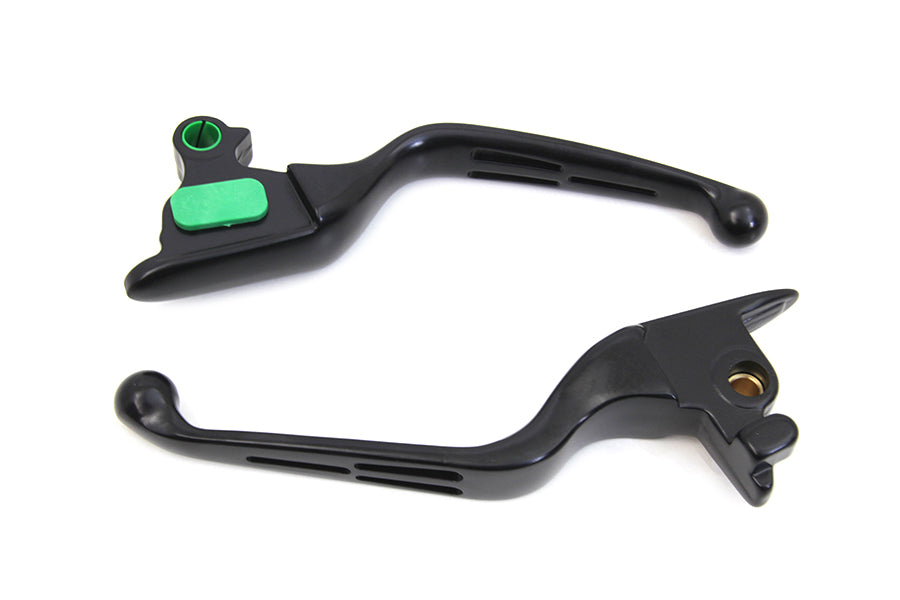 Matte Black 3-Slot Wide Hand Lever Set
