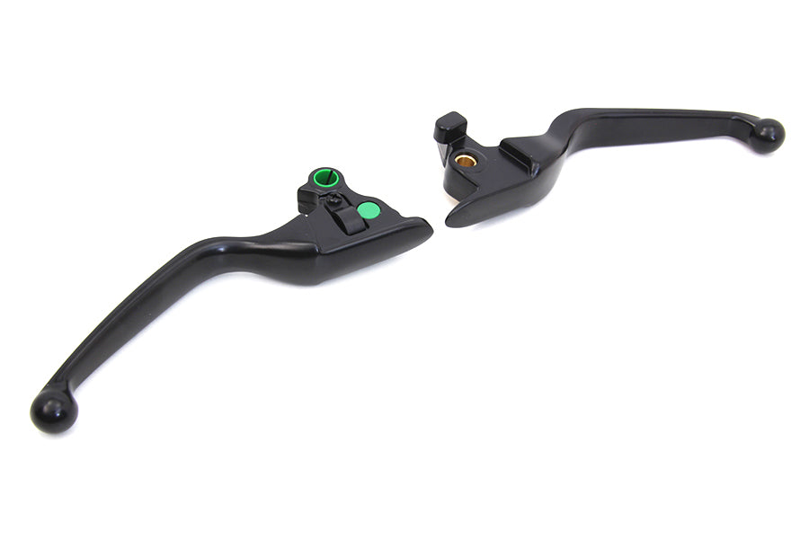 Matte Black 3-Slot Wide Hand Lever Set