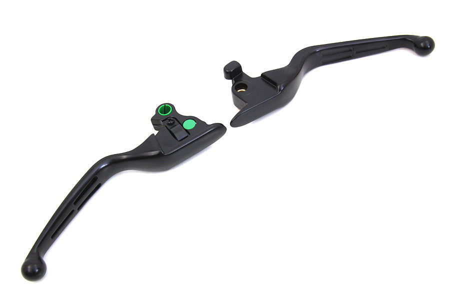 Matte Black 3-Slot Wide Hand Lever Set