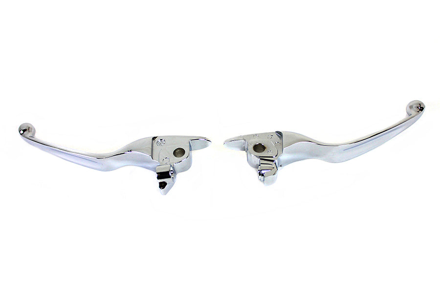 M8 Chrome Wide Tamer Hand Lever Set