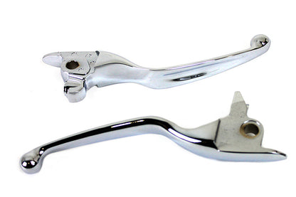 M8 Chrome Wide Tamer Hand Lever Set
