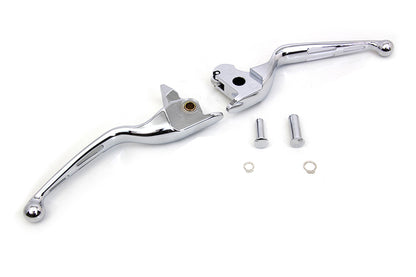 Chrome 3-Slot Wide Hand Lever Set