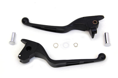 Matte Black 3-Slot Wide Hand Lever Set