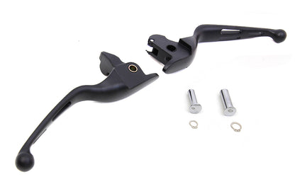 Matte Black 3-Slot Wide Hand Lever Set