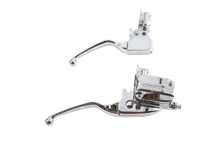 Clutch Bracket and Master Cylinder Reservoir Kit Chrome
