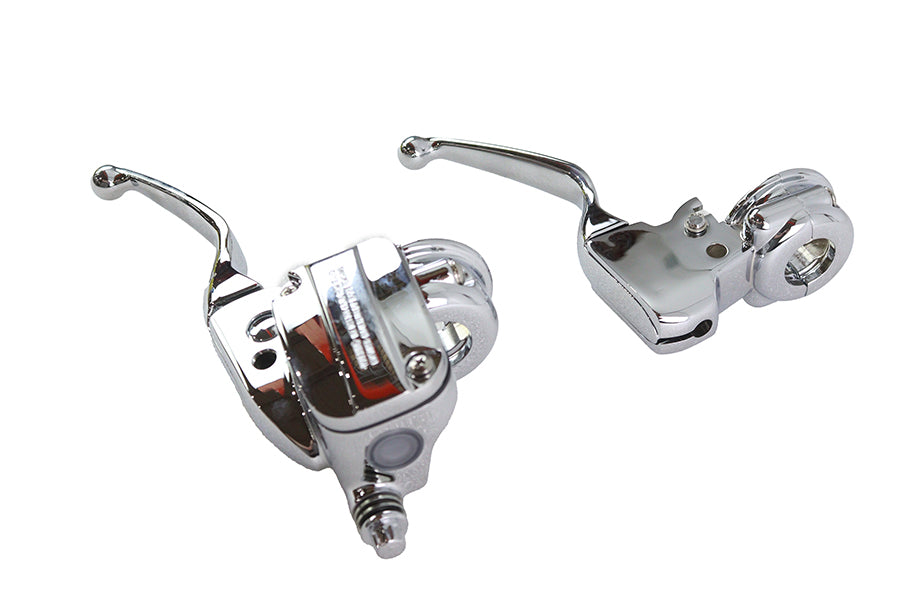 Clutch Bracket and Master Cylinder Reservoir Kit Chrome