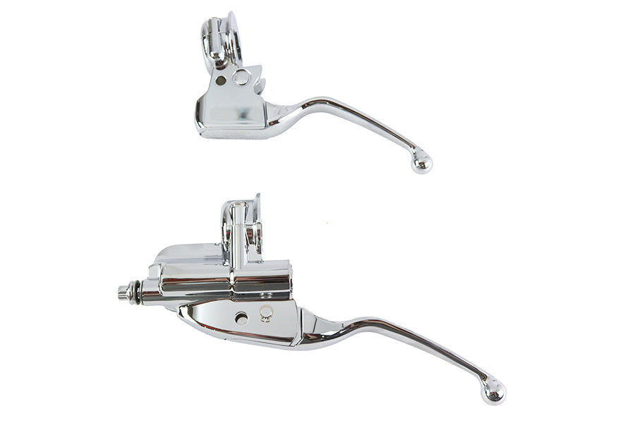 Clutch Bracket and Master Cylinder Reservoir Kit Chrome