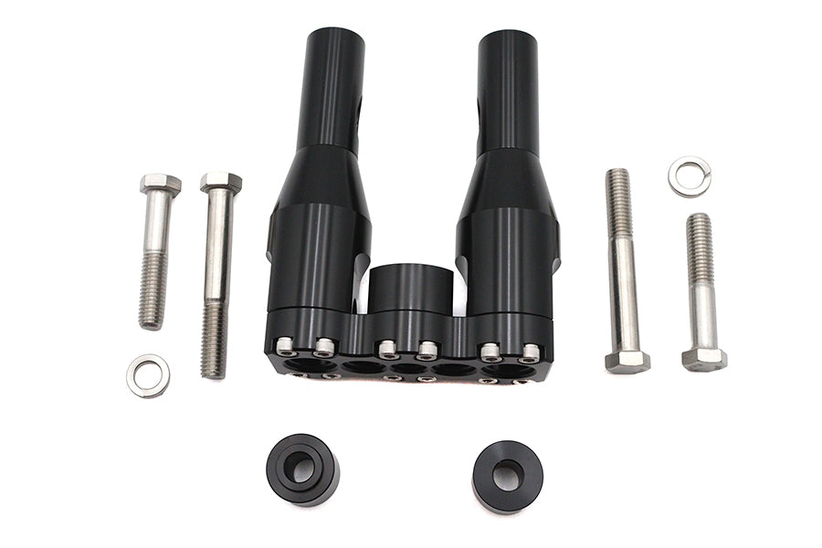 Wyatt Gatling 6 Baron Style Riser Set Black