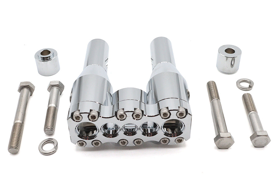 Wyatt Gatling 6 Baron Style Riser Set Chrome