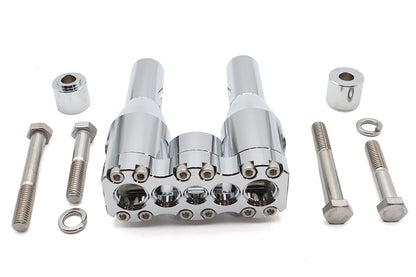 Wyatt Gatling 6 Baron Style Riser Set Chrome