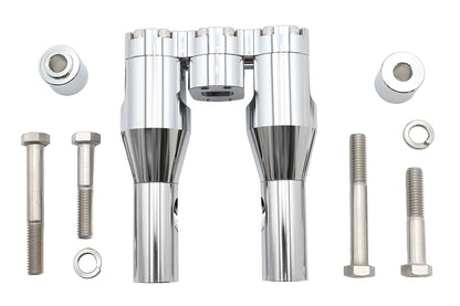 Wyatt Gatling 6 Baron Style Riser Set Chrome