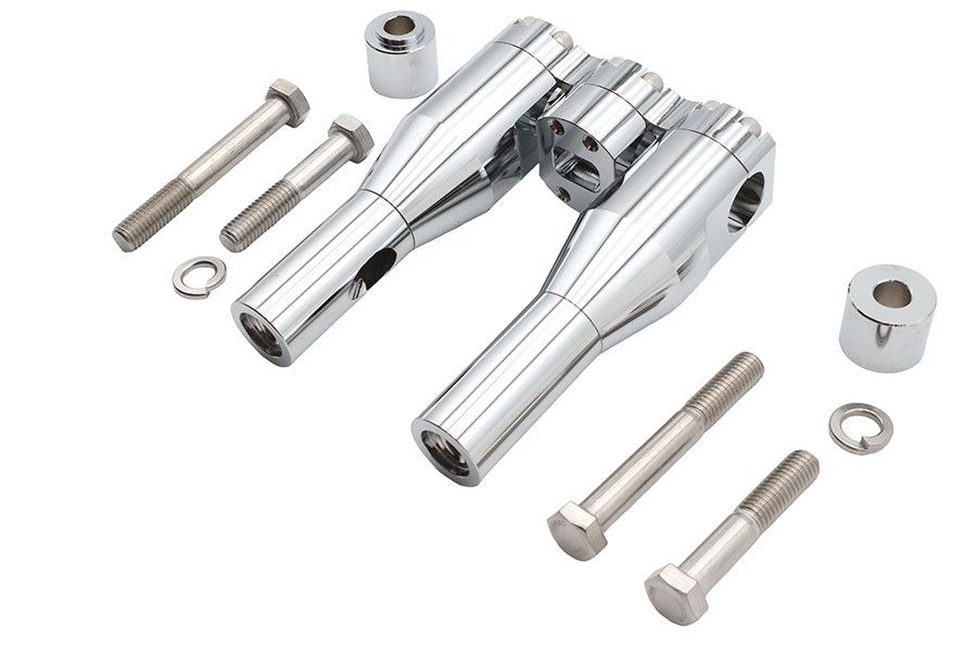 Wyatt Gatling 6 Baron Style Riser Set Chrome