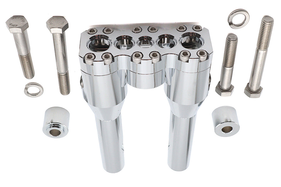Wyatt Gatling 8 Baron Style Riser Set Chrome