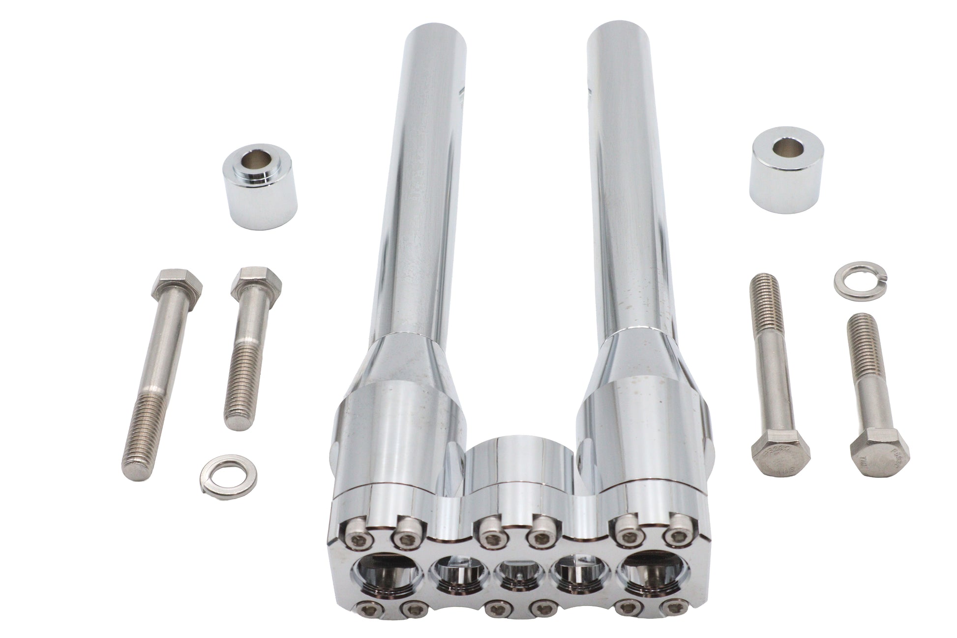 Wyatt Gatling 12 Baron Style Riser Set Chrome