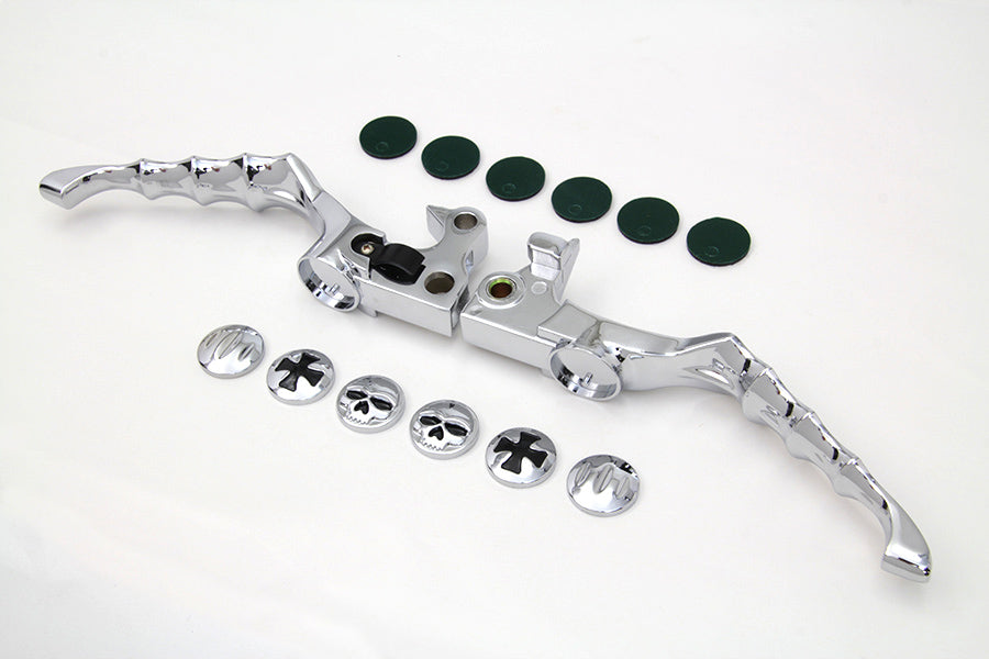 Chrome Skeleton Hand Lever Set