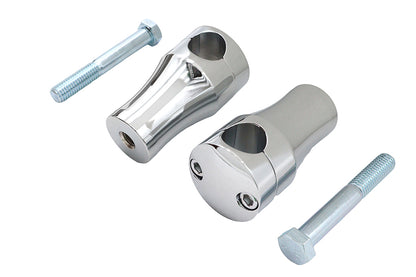 3 Solid Billet Riser Set Chrome