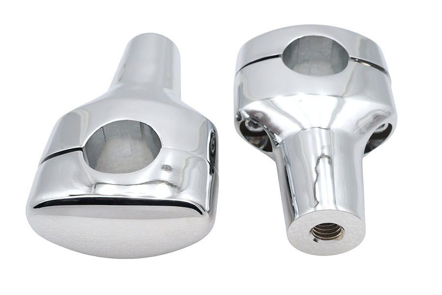 Chrome 3-1/2 Short Riser Set