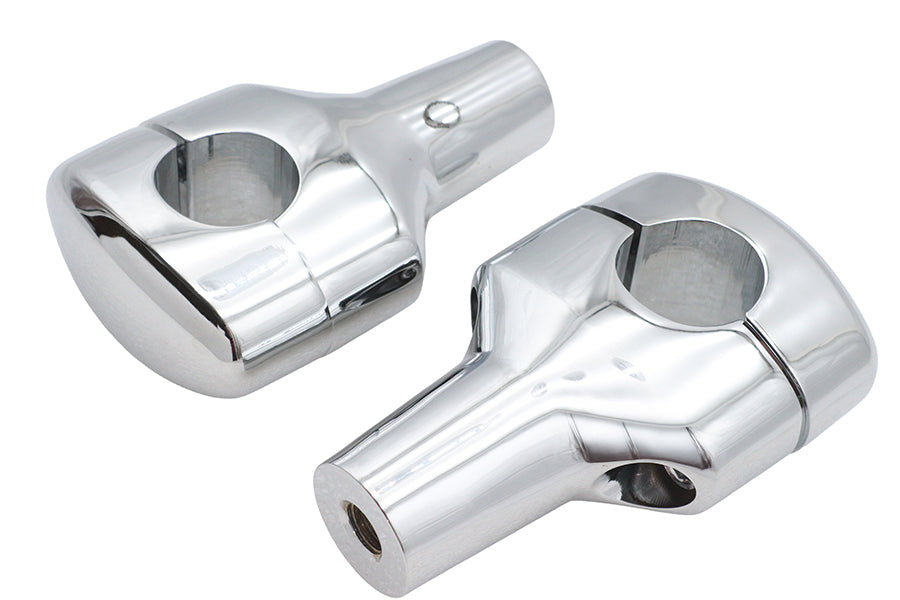 Chrome 3-1/2 Short Riser Set