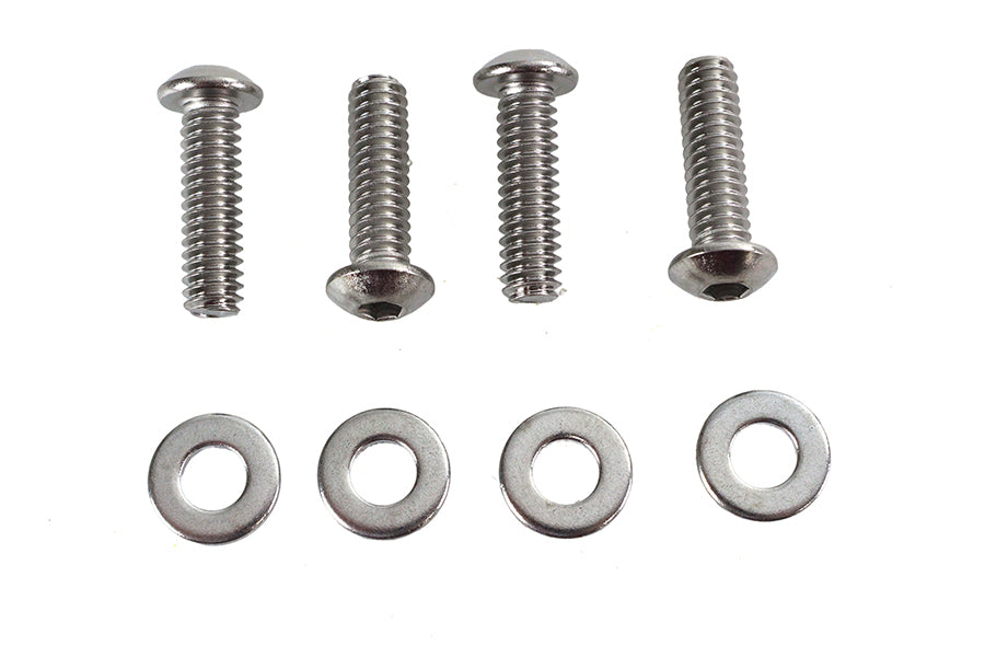 Clutch Lever Clamp Screw Kit Chrome
