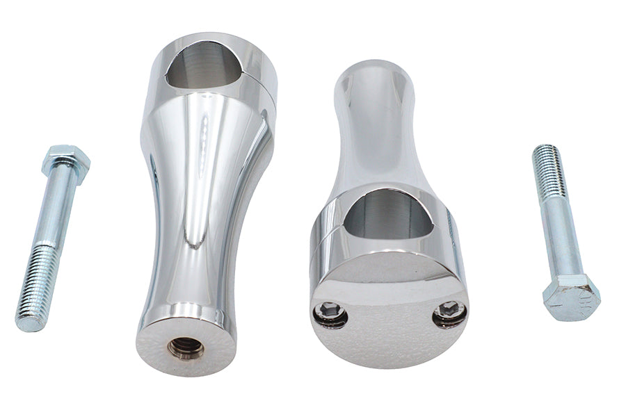 5 Solid Billet Chrome Riser Set
