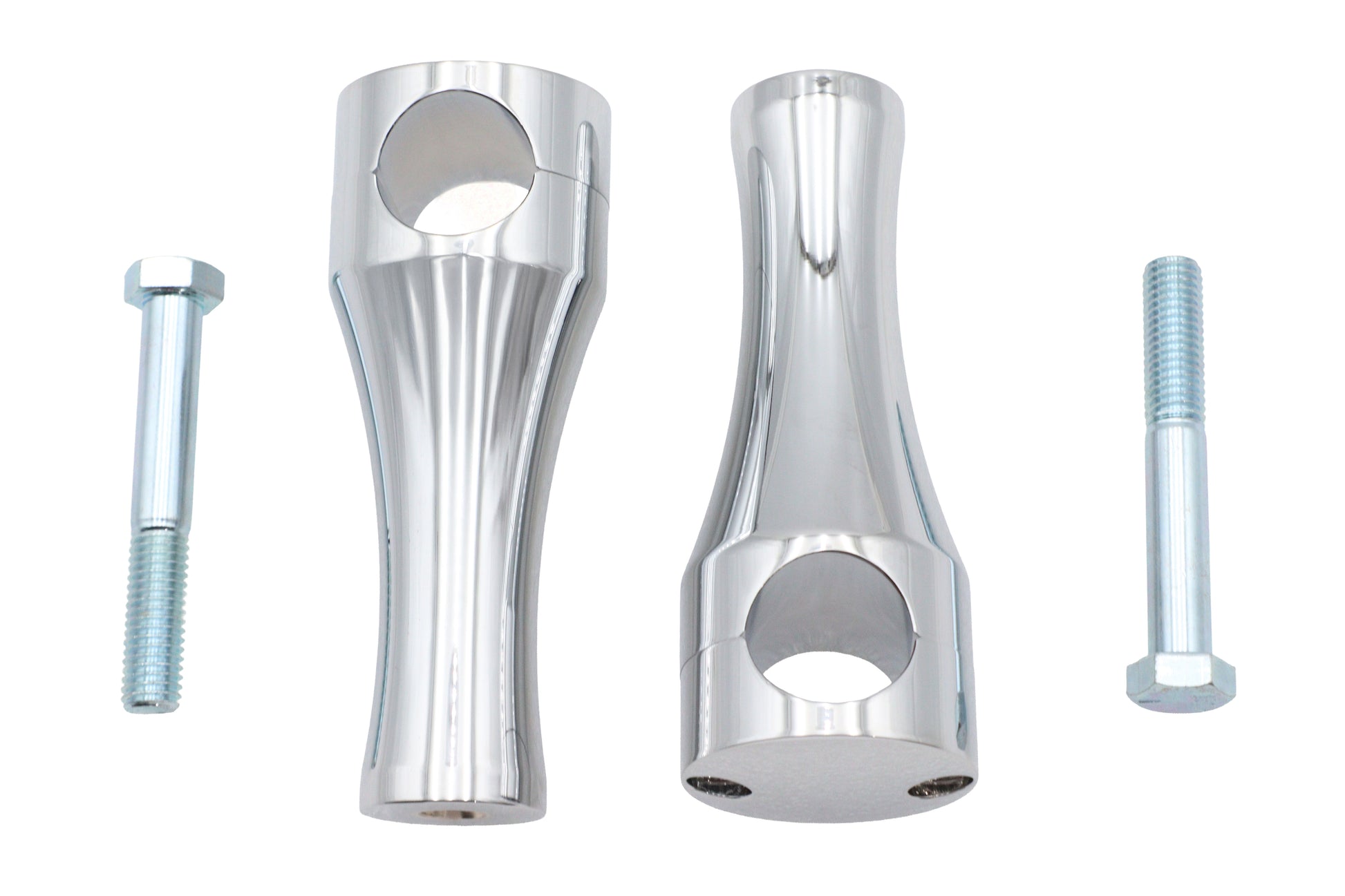 5 Solid Billet Chrome Riser Set