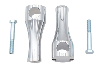5 Solid Billet Chrome Riser Set