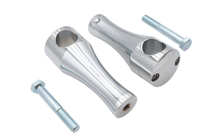5 Solid Billet Chrome Riser Set
