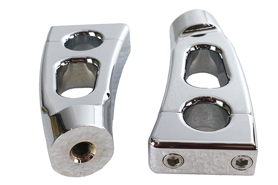 4-1/4 Switchback Chrome Riser Set