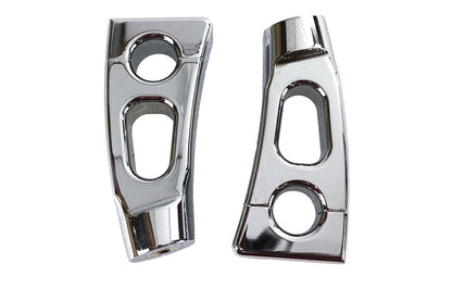 4-1/4 Switchback Chrome Riser Set