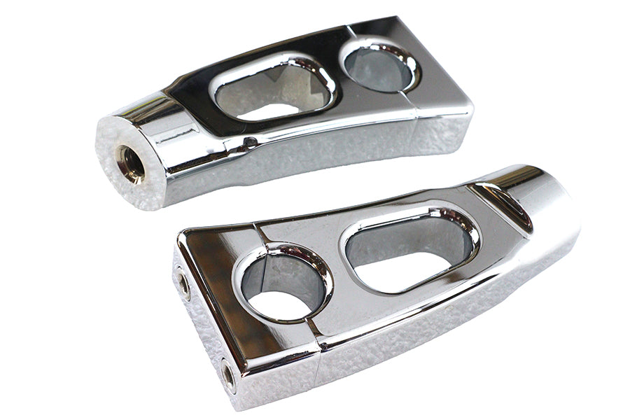 4-1/4 Switchback Chrome Riser Set