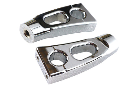 4-1/4 Switchback Chrome Riser Set