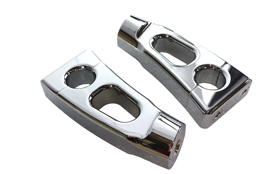 4-1/4 Switchback Chrome Riser Set