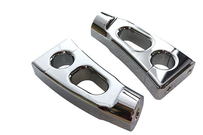 4-1/4 Switchback Chrome Riser Set