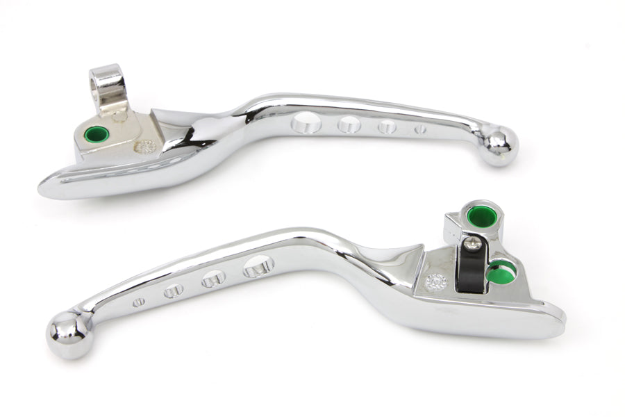 Chrome Drilled Hand Lever Set